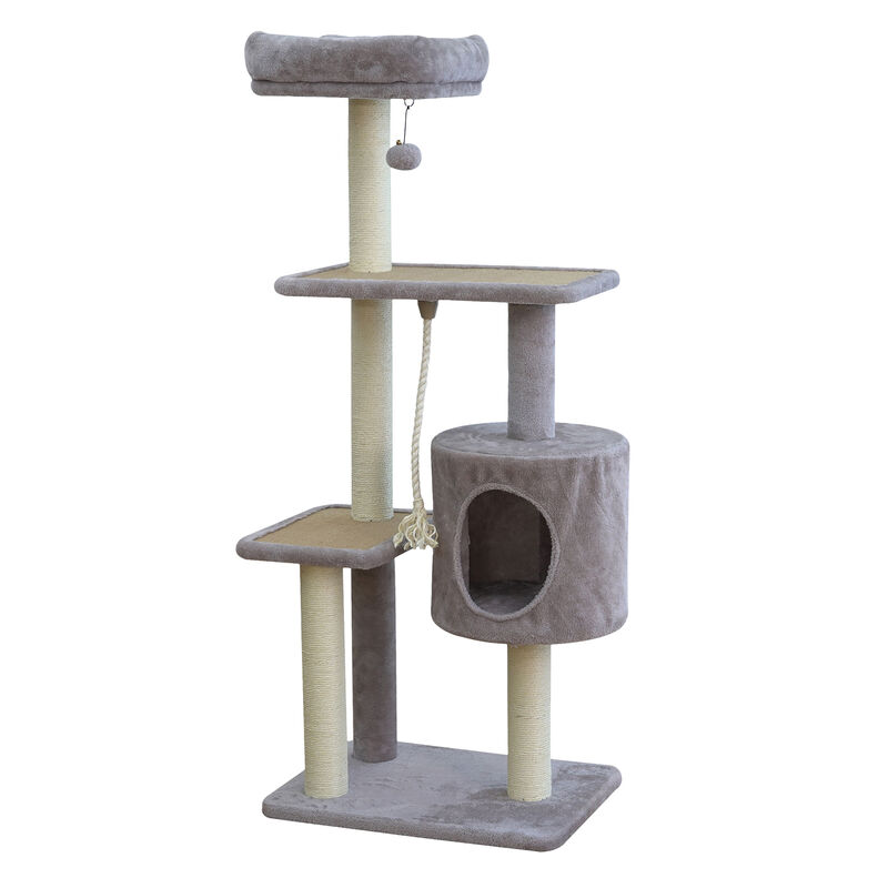 Brigade, Three Tiered Cat Tree w/House image number null