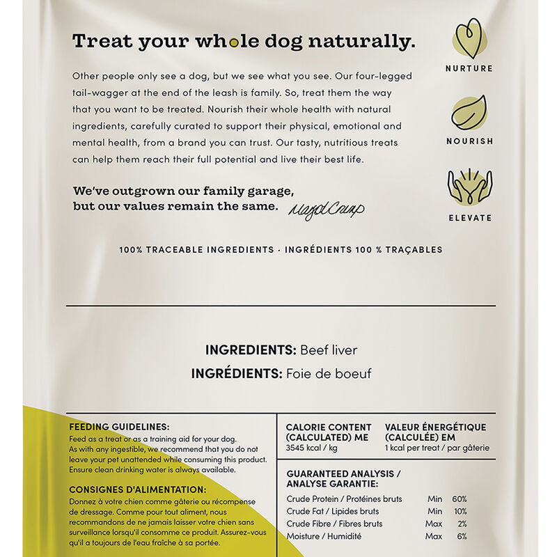 Crumps' Naturals, Mini Trainers Freeze Dried Beef Liver - Freeze Dried Dog Treat image number null