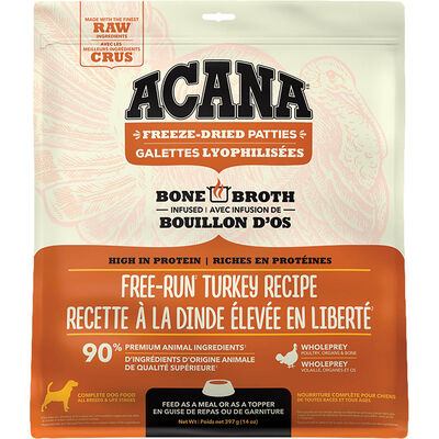 Acana, Adult - FD Patties - Free Run Turkey - 397 g - Freeze Dried Dog Food