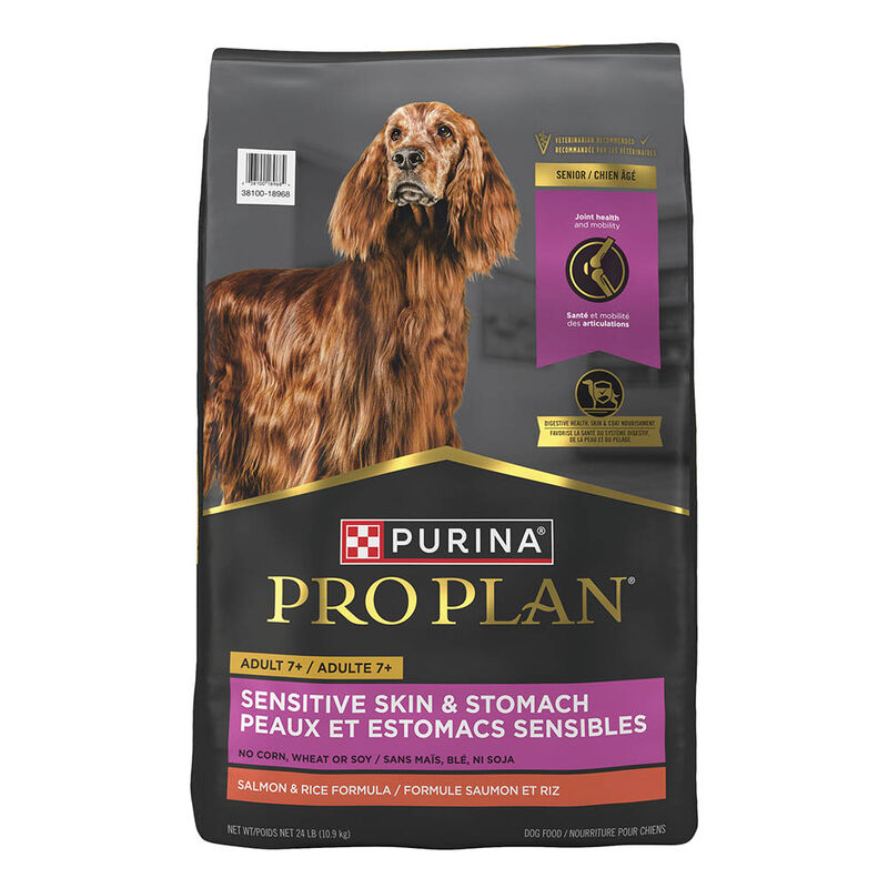 Pro Plan, Senior, Sensitive Skin & Stomach Slmn&Rice-10.9kg - Dry Dog Food image number null