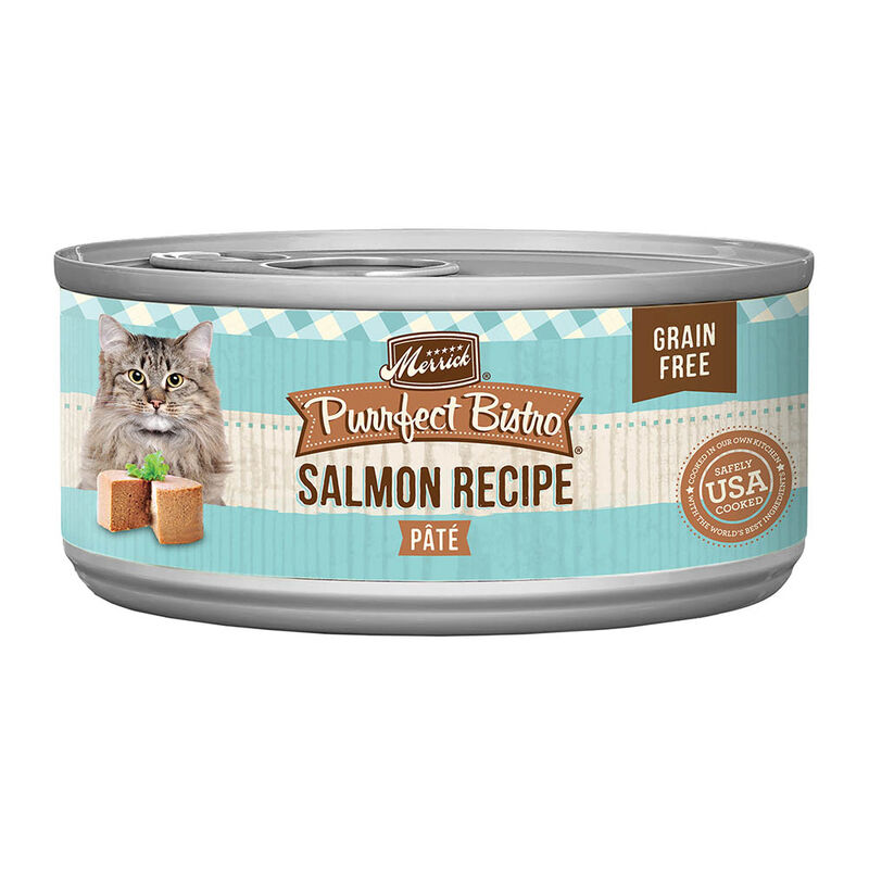 Merrick, Purrfect Bistro Cat Can, Salmon Pate - Wet Cat Food image number null