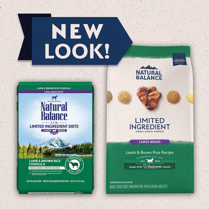 Natural Balance, Adult Large Breed - LID - Lamb & Rice - Dry Dog Food image number null