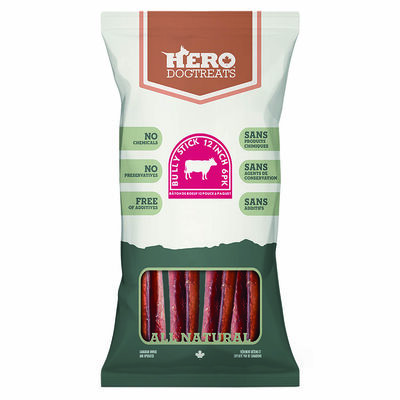 Hero, Bully Stick 12" - 6 Pk