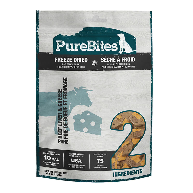 PureBites, Value Size Treats - Beef & Cheese - Freeze Dried Dog Treat image number null