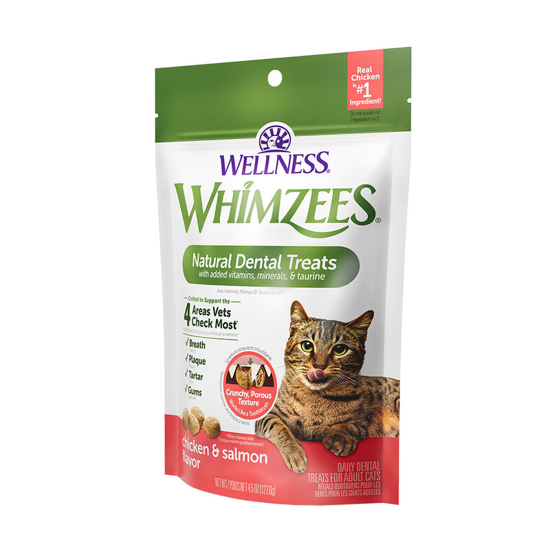 Whimzees, Feline Dental Treats - Chicken & Salmon - 56.69 g image number null