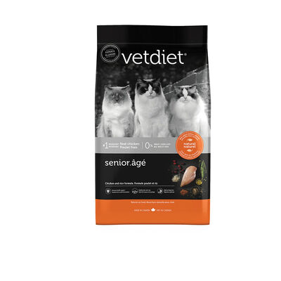 Vetdiet, Feline Senior - Indoor - Chicken & Rice - Dry Cat Food