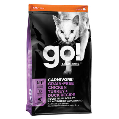 GO! SOLUTIONS CARNIVORE Grain Free Chicken, Turkey + Duck Recipe for cats