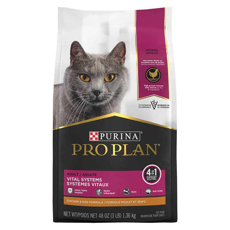 Pro Plan, Feline Adult - Vital Systems - Chicken & Egg - Dry Cat Food image number null