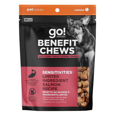 Go! Solutions,Benefit Chews - Sensitivities Limited Ingredient Salmon Dog Treats - 170 g