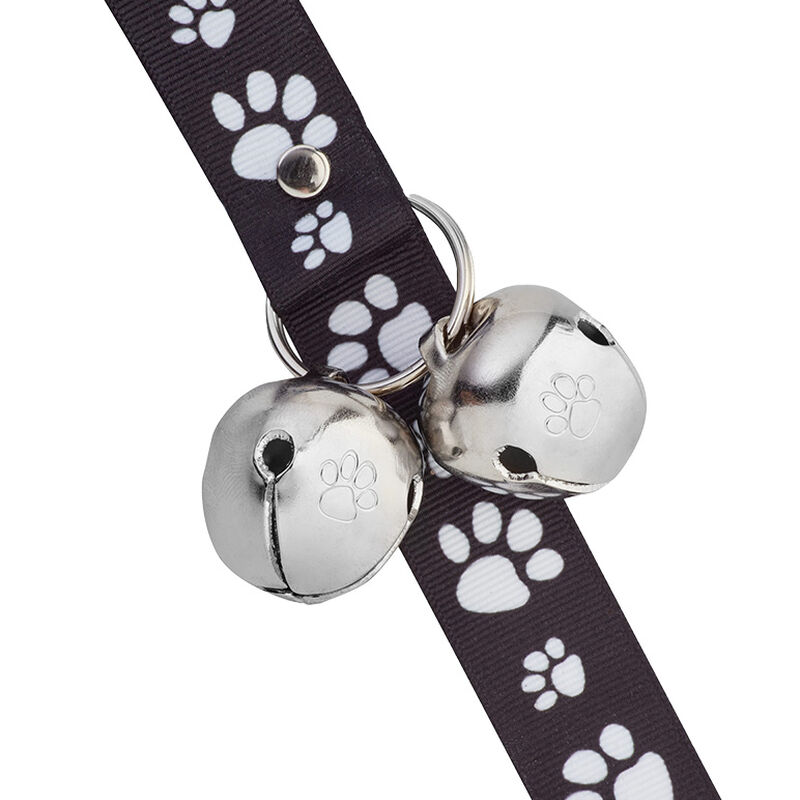PoochieBells, Potty Training Tool - Signature Tracks Paw Print - Black image number null