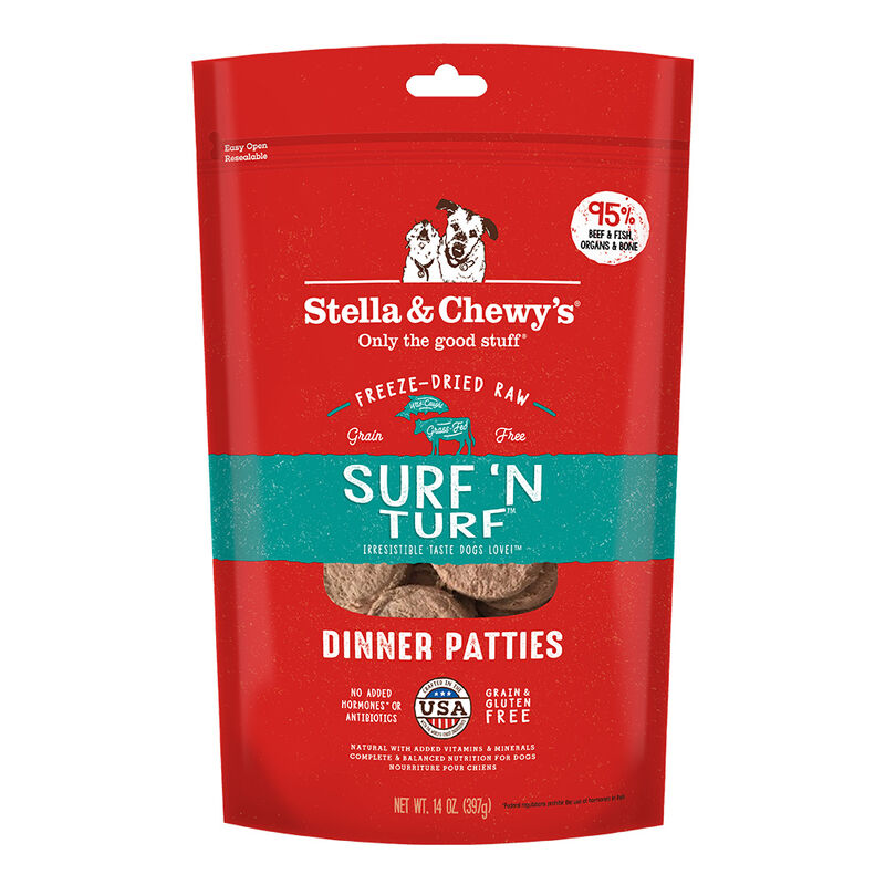 Stella & Chewy's, Dog Freeze-Dried Raw, Surf 'N Turf Dinner Patties image number null
