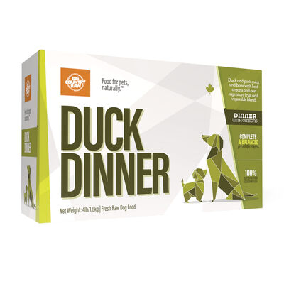 Big Country Raw, Duck Dinner - 4 lb