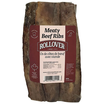 Rollover Large Meaty Beef Ribs - 6pk