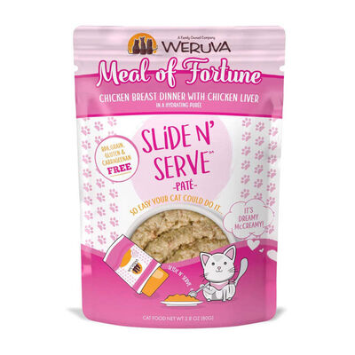 Weruva, Pouch Feline - Meal of Fortune - Chicken Breast & Liver  - 80 g - Pate - Wet Cat Food