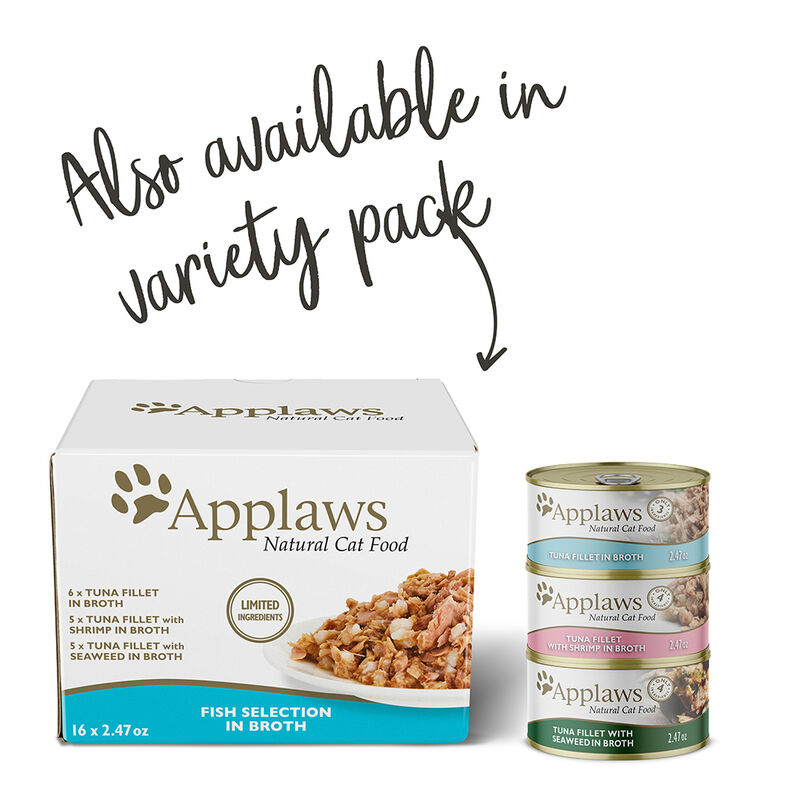 Applaws, Can, Feline Adult - Tuna w/ Shrimp - 68 g - Wet Cat Food image number null