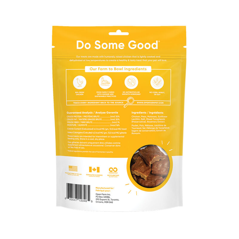 Open Farm, Treat - Dehydrated Chicken - 128 g - Dog Treat image number null