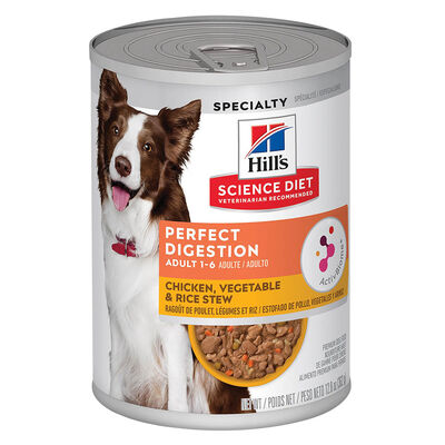 Science Diet, Adult - Perfect Digestion - Chicken, Vegetable & Rice Stew - 363 g - Wet Dog Food