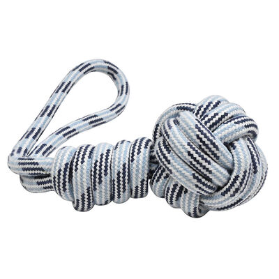 Bozzy, Ball Rope Dog Toy - Blue Mix