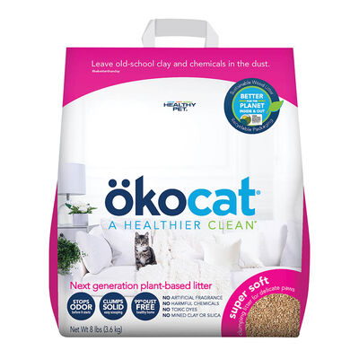 Okocat, Soft Step Natural Wood Clumping Litter - 3.8 kg