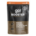 GO! SOLUTIONS,  BOOSTER Brain Health Minced Chicken + Salmon with gravy - 71 g - Wet Cat Food image number null