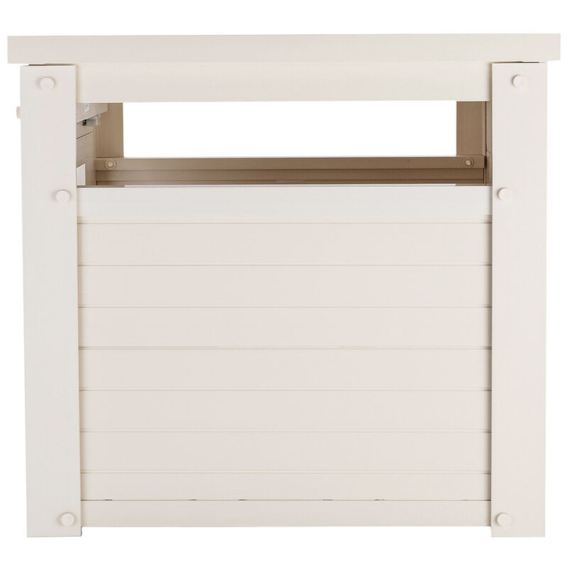 New Age Pet, LitterLoo Litter Box Cover - End Table - Antique White image number null