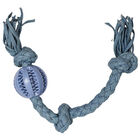 Bozzy, Tug Rope Dog Toy - Denim Blue image number null