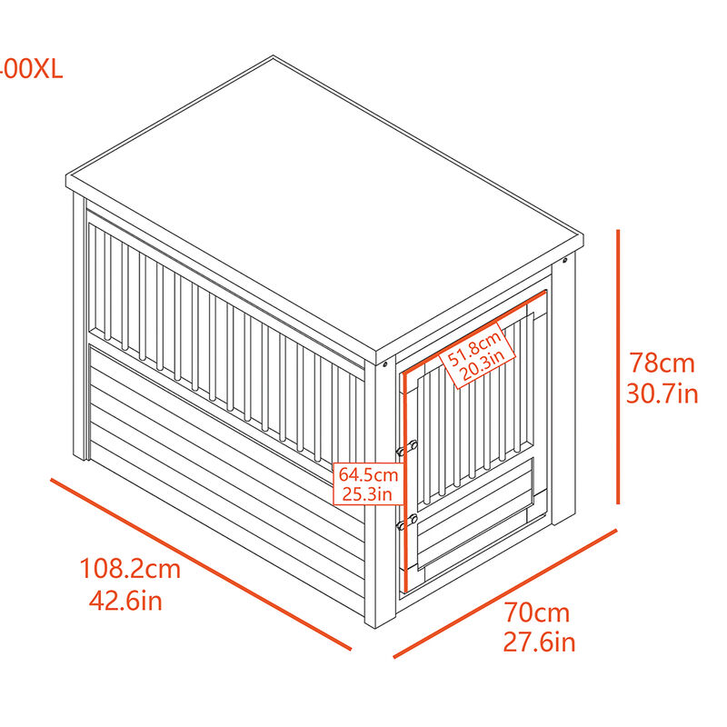 New Age Pet, InnPlace Dog Crate - Russet image number null