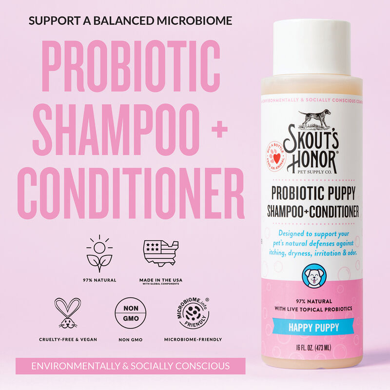 Skouts Honor, Happy Puppy - Shampoo&Conditioner - Lilac - 16 oz image number null