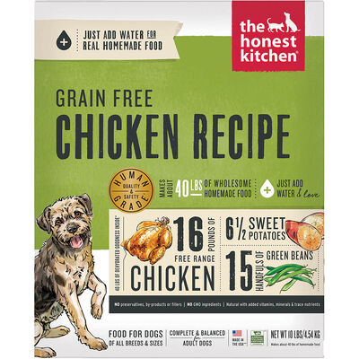 The Honest Kitchen, Grain Free Chicken Recipe - Freeze Dried Dog Food