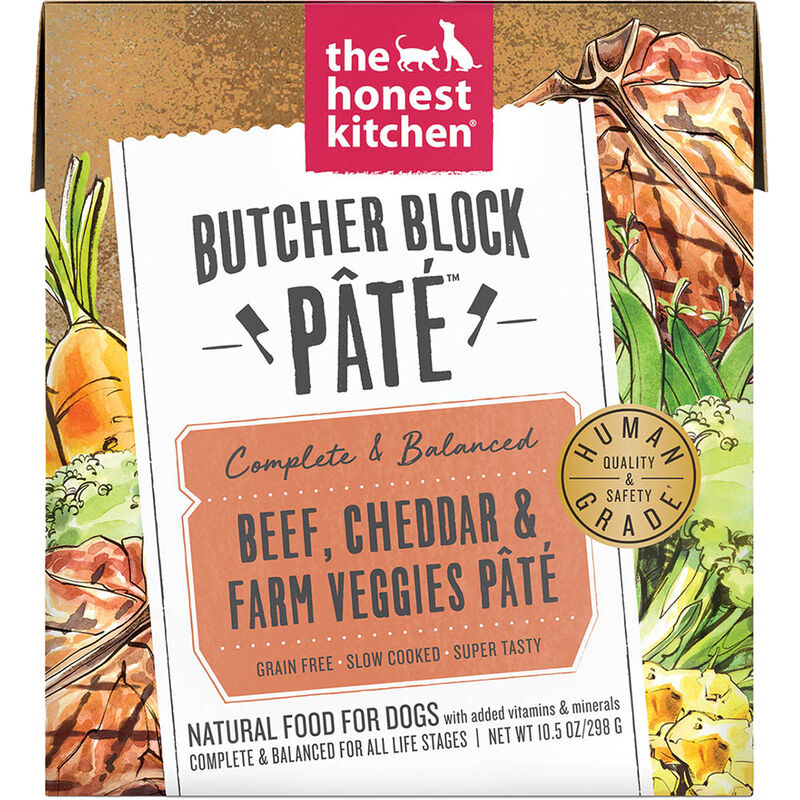 The Honest Kitchen, Butcher Block Pate, Beef & Cheddar - Wet Dog Food image number null