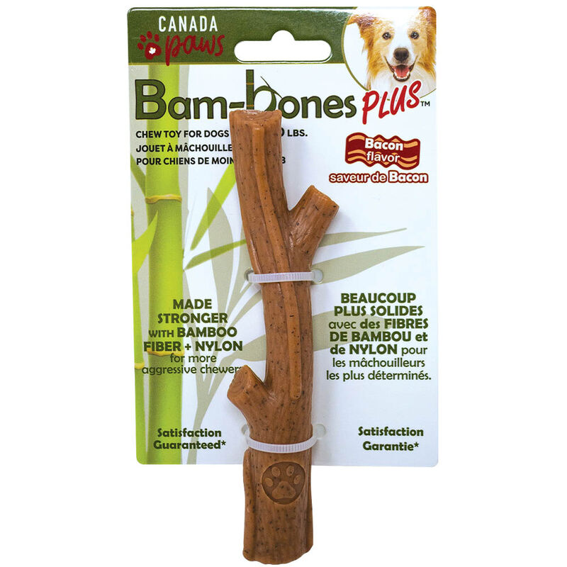 Canada Paws, Bambone Stick - Bacon - Chew Dog Toy image number null