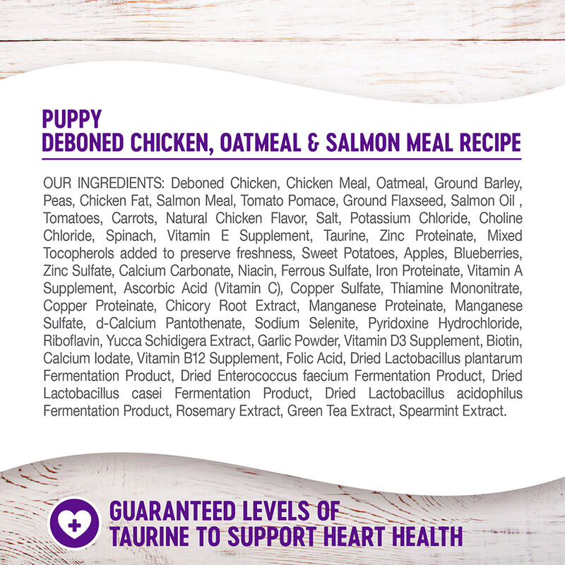 Wellness, Complete Health Puppy with Deboned Chicken, Oatmeal & Salmon Meal - Dry Dog Food image number null