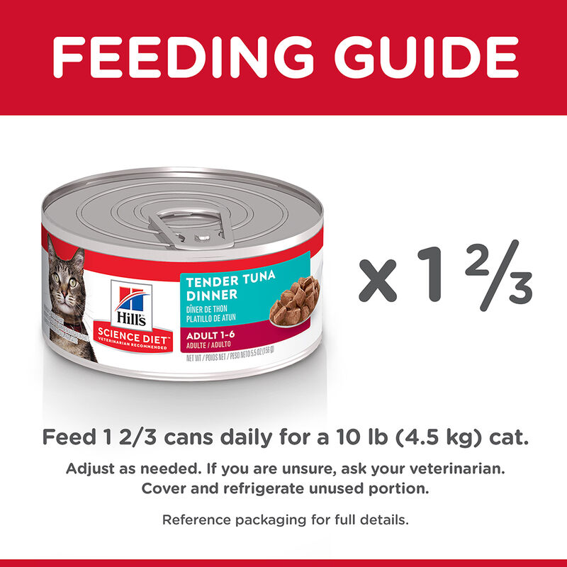 Science Diet, Can, Feline Adult - Tender Tuna - 156 g - Wet Cat Food image number null