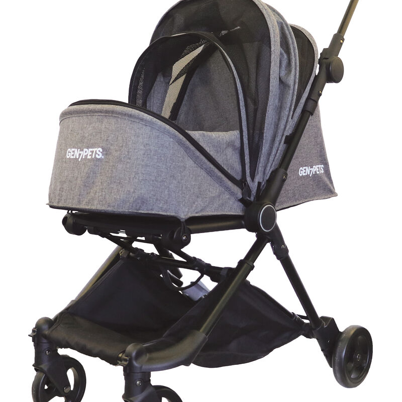 Gen7Pets, Genius City Pet Stroller - Heather Black image number null