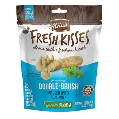 Merrick, Fresh Kisses Brush - Mint - Dog Treat