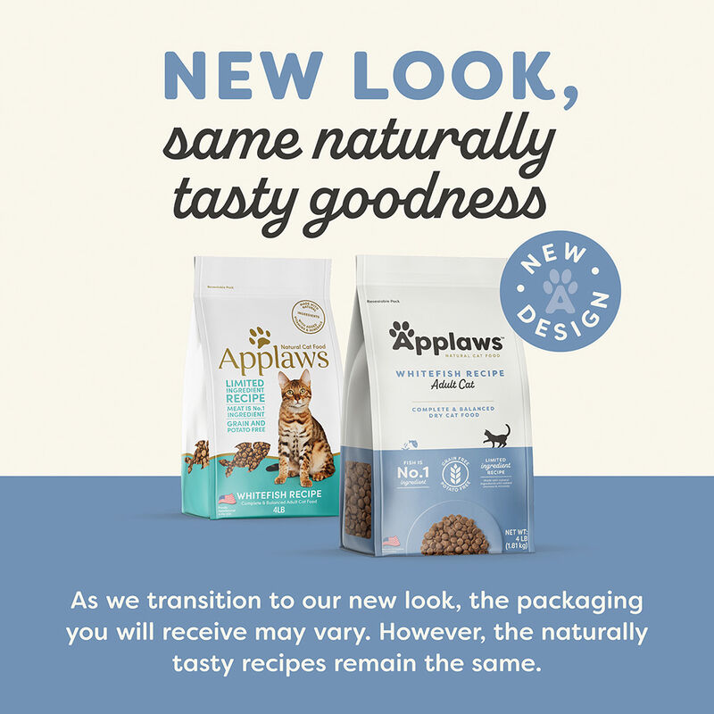 Applaws, Feline Adult - Whitefish - 1.81 kg - Dry Cat Food image number null