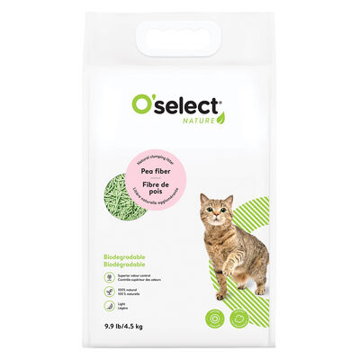 O'select, Pea Fiber Clumping Litter - Green Tea - 4.5 kg