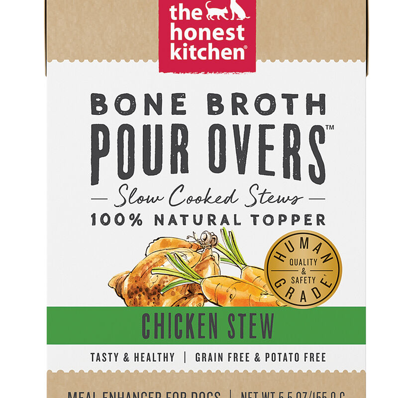 The Honest Kitchen, Bone Broth Pour Overs, Chicken Stew - Wet Dog Food image number null