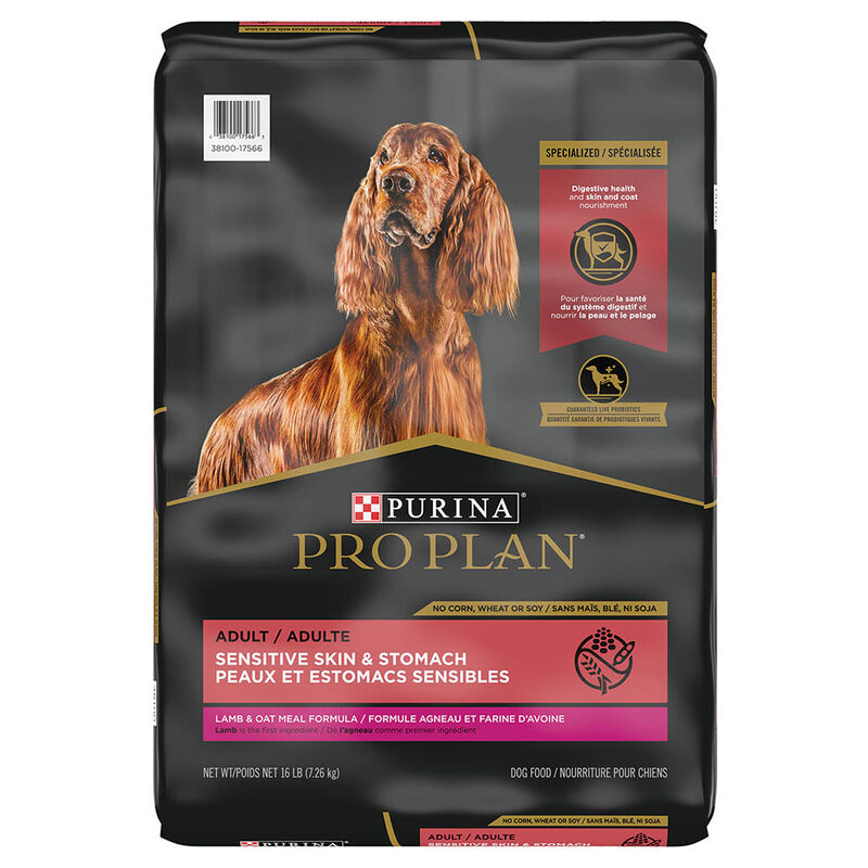 Purina Pro Plan Specialized Sensitive Skin & Stomach Adult, Lamb & Oat Meal Dry Dog Food 7.26kg image number null