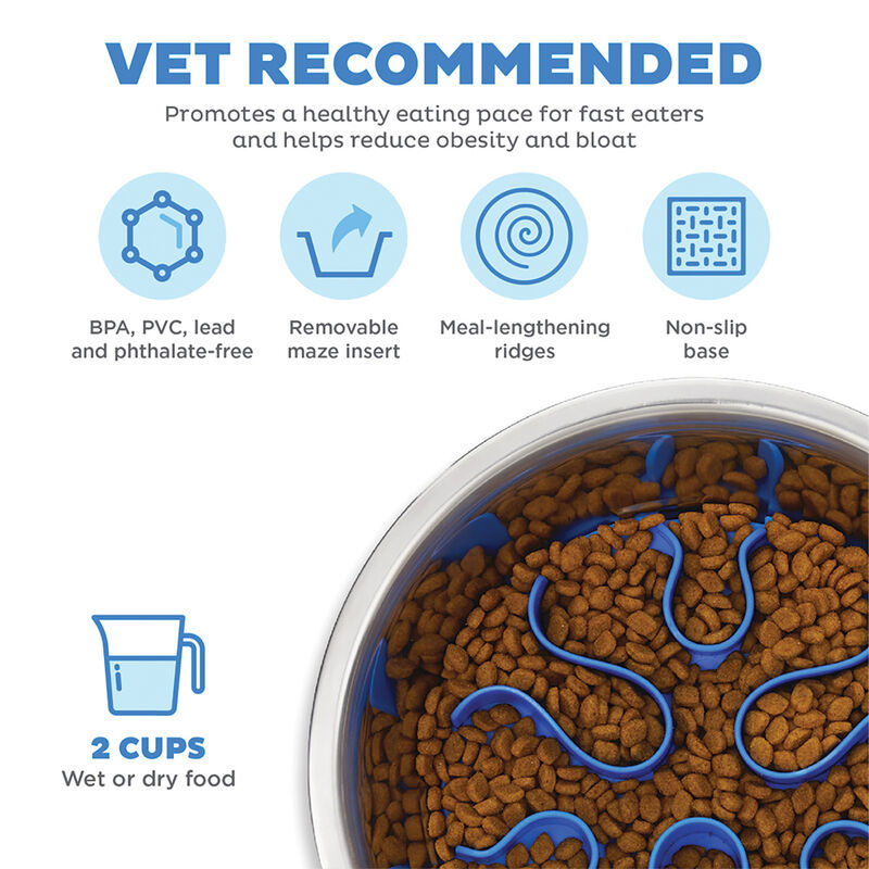 Outward Hound, Fun Feeder - Stainless Steel - Medium image number null