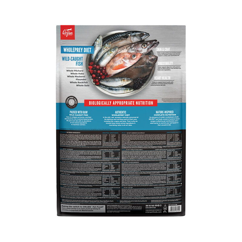 Orijen, Feline Adult Six Fish - Dry Cat Food image number null