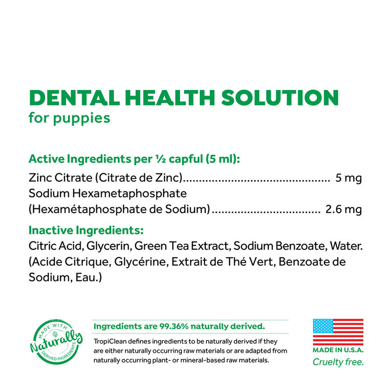 Tropiclean, Puppy, Dental Fresh Breath - Plaque & Tartar - 16 oz image number null