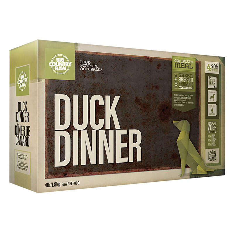 Big Country Raw, Duck Dinner - Frozen Dog Food image number null