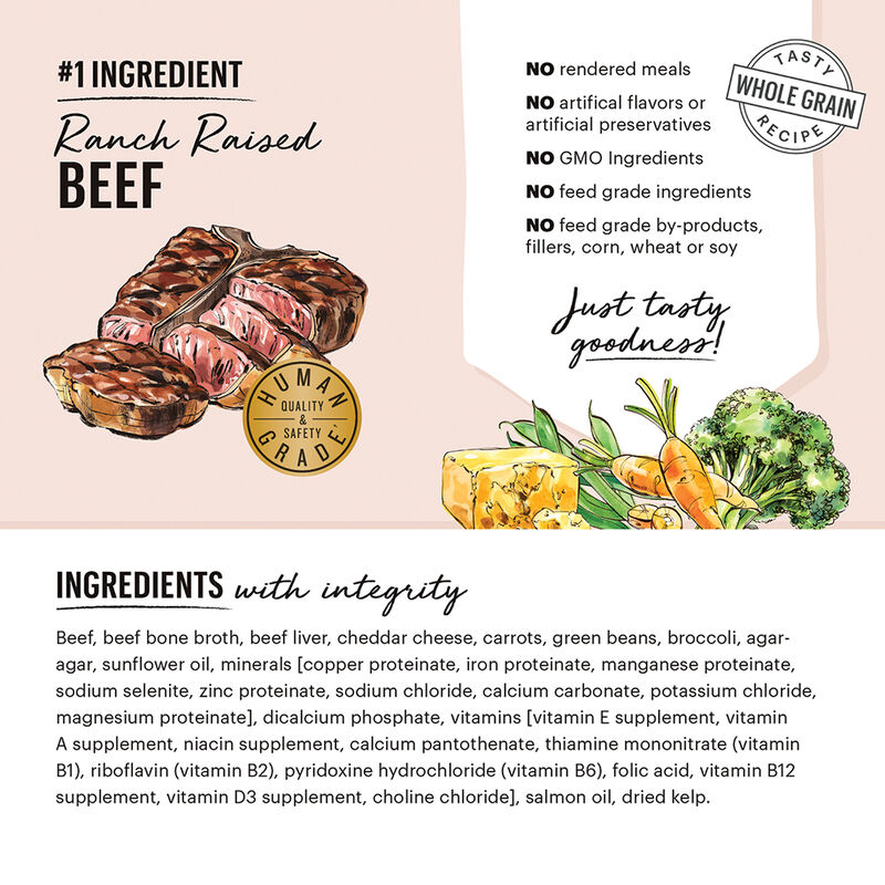 The Honest Kitchen, Butcher Block Pate, Beef & Cheddar - Wet Dog Food image number null