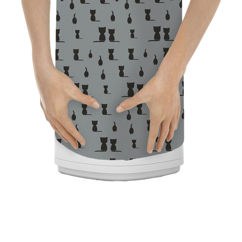 LitterLocker, Design Plus Pail - Fabric Sleeve - Black Cats image number null