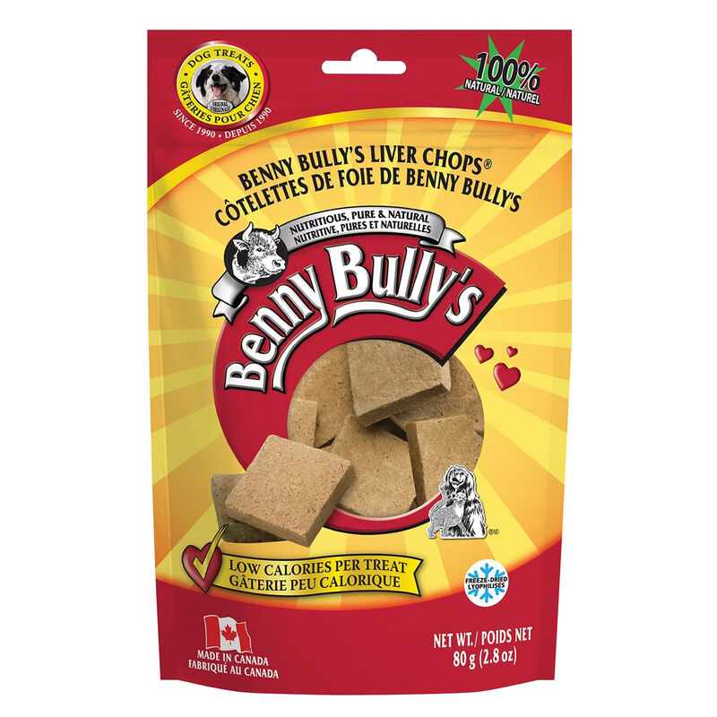 Benny Bully's, Liver Chops - Freeze Dried Dog Treat image number null
