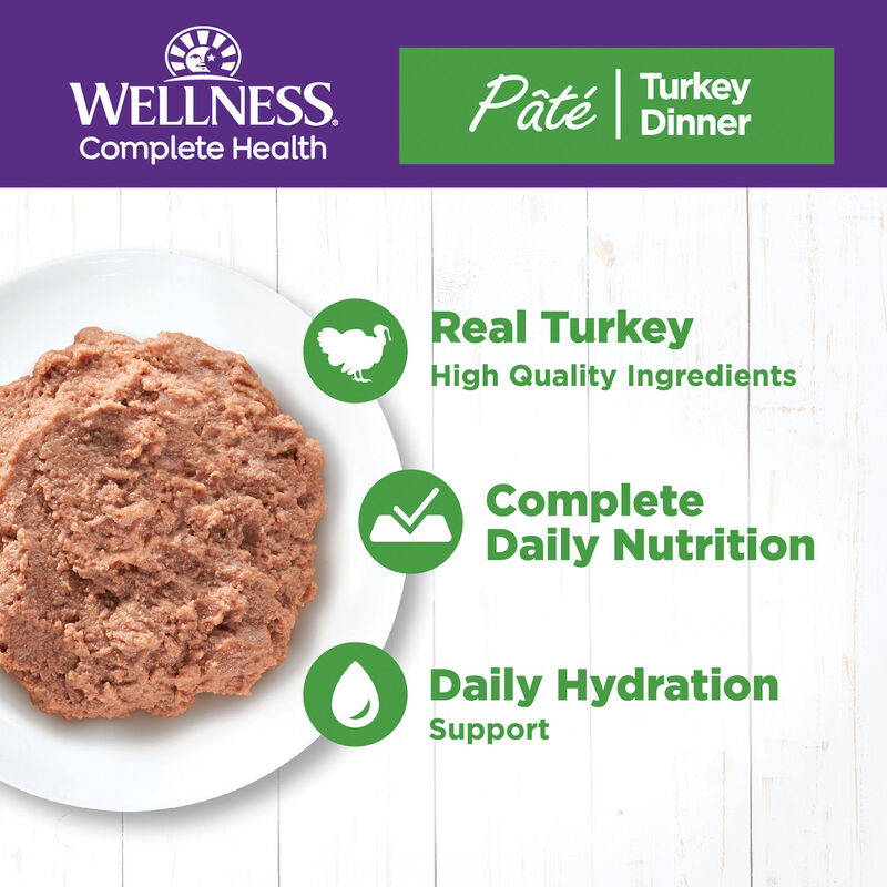 Wellness, Canned Cat Food, Complete Health, Turkey - Wet Cat Food image number null