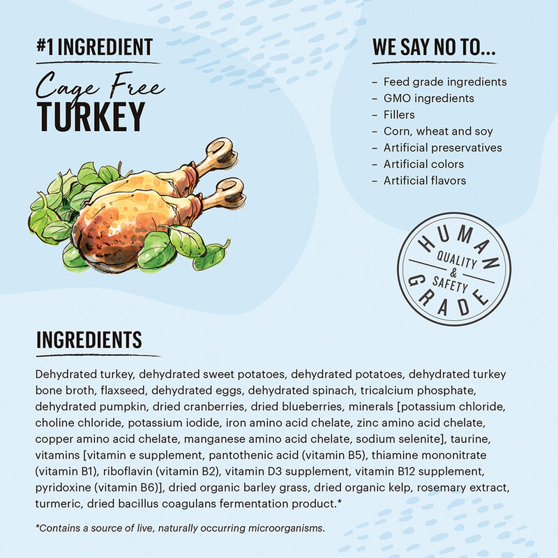 The Honest Kitchen, Adult Feline - GF Turkey  - 0.90 kg - Freeze Dried Cat Food image number null