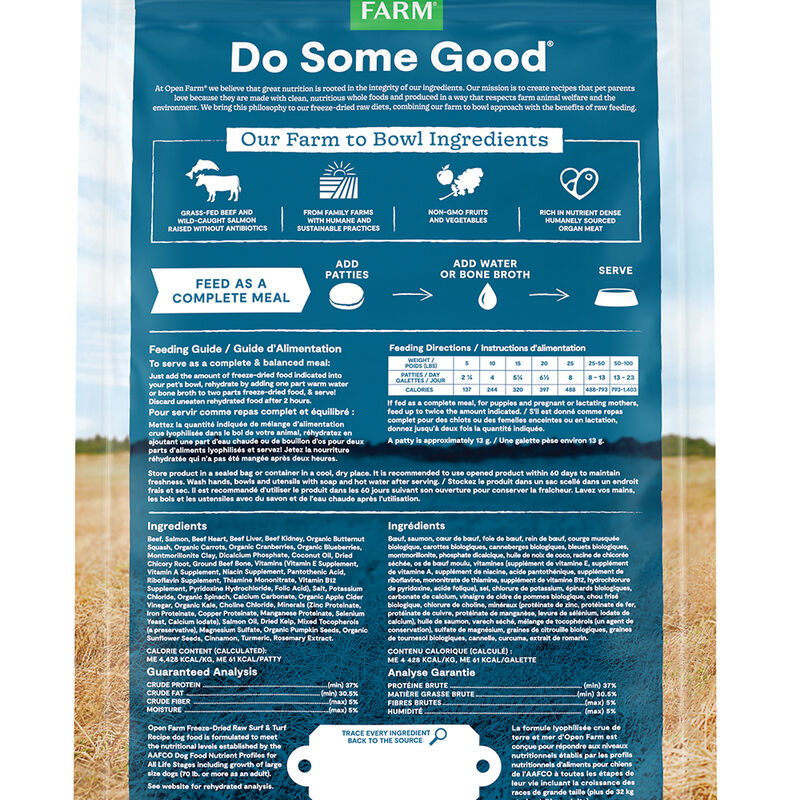 Open Farm, Freeze Dried Patties - Surf & Turf - Freeze Dried Dog Food image number null