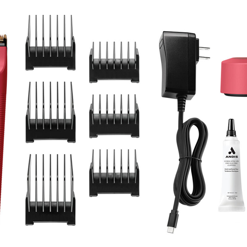 Andis, Vida Cordless Clipper - Raspberry - Grooming Clipper image number null